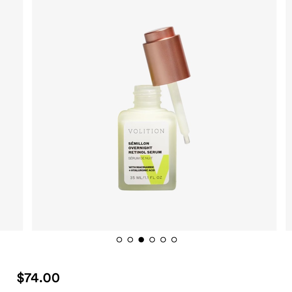 Sémillon Overnight Retinol Serum with Niacinamide + Hyaluronic Acid NIB!!